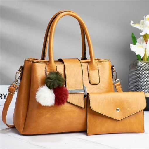 Zsmart Fashion Designer Premium Quality 2 in 1 Tote Ladies Hand Bags Set - Image 3