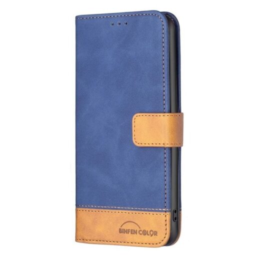 Samsung Galaxy A12 Magnetic Hasp Wallet Skin Feel Leather Flip Cover - Image 8