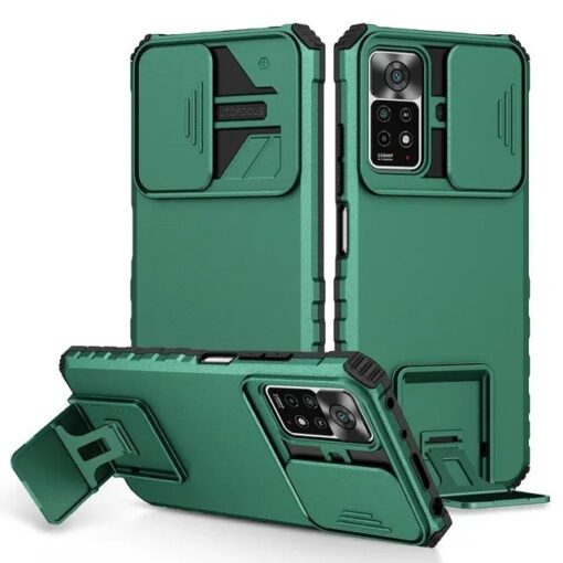 Redmi Note 11/11s Slide  Lens 360 Protective Armored Bumper Case