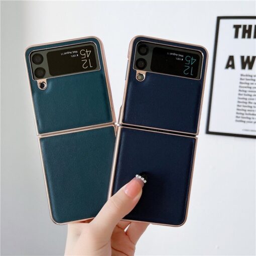 Samsung Galaxy Z Flip Series New luxury Premium Electroplated Eolden Shockproof Fashion Case - Image 7