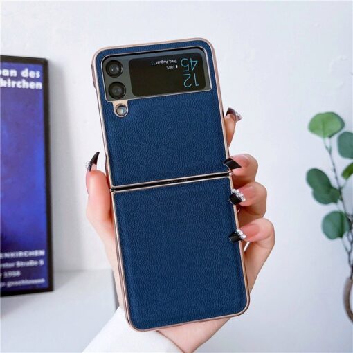 Samsung Galaxy Z Flip Series New luxury Premium Electroplated Eolden Shockproof Fashion Case - Image 15