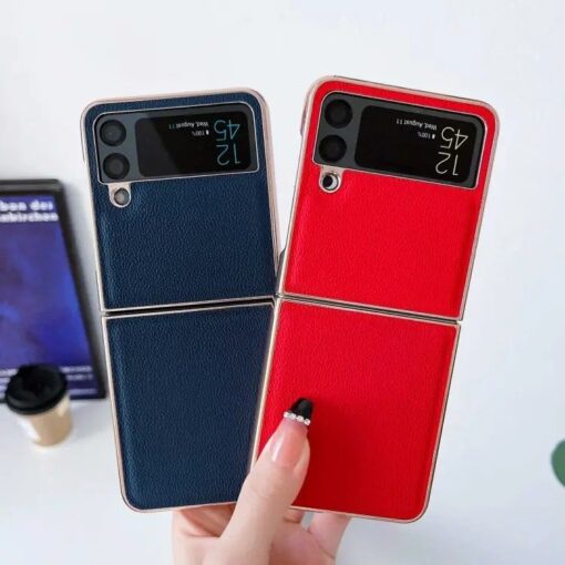 Samsung Galaxy Z Flip Series New luxury Premium Electroplated Eolden Shockproof Fashion Case - Image 6