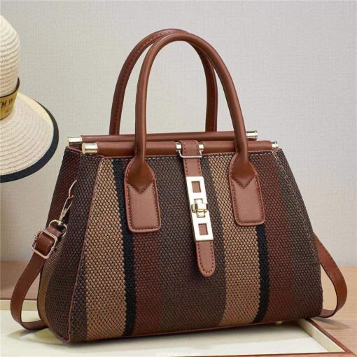 Molodo Crossbody Bags for Women Stylish Satchel Handbag Canvas Tote Bag for Work Travel 2023 - Image 3