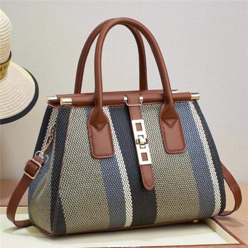 Molodo Crossbody Bags for Women Stylish Satchel Handbag Canvas Tote Bag for Work Travel 2023 - Image 6