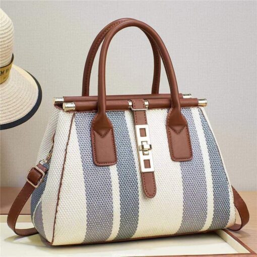 Molodo Crossbody Bags for Women Stylish Satchel Handbag Canvas Tote Bag for Work Travel 2023 - Image 4