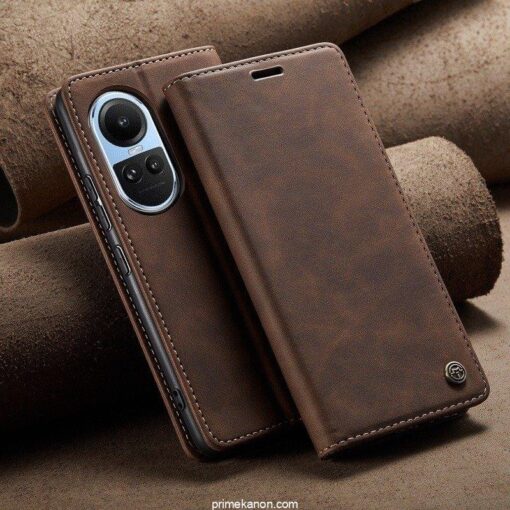 Oppo Reno 10 5G Series Premium Quality CaseMe Leather Flip Cover - Image 2