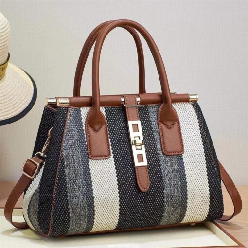 Molodo Crossbody Bags for Women Stylish Satchel Handbag Canvas Tote Bag for Work Travel 2023