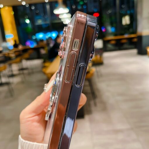 Luxury Slim Matte PC Bracket Magsafe Charging Stand Holder Case Cover For iPhone Series - Image 3