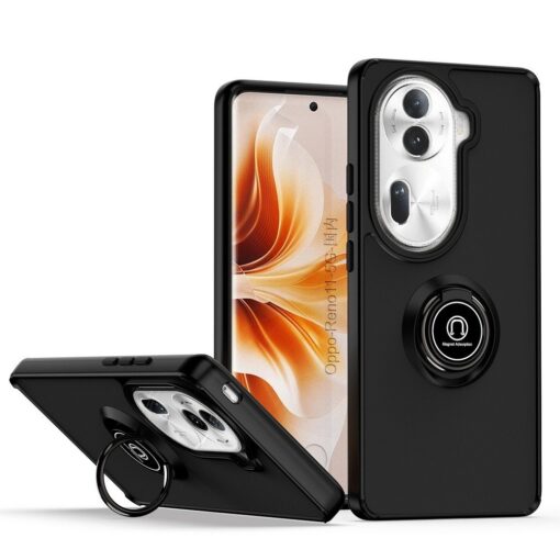 Oppo Reno 11 / 11 Pro Shockproof Frosted Matte Case With Ring Holder - Image 8