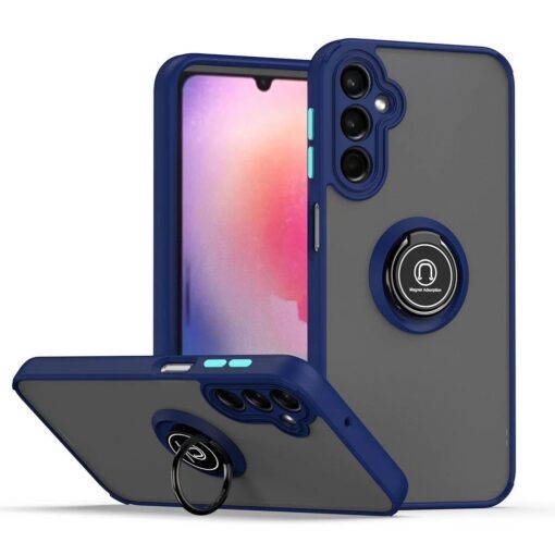 Samsung Galaxy A25/A35/A55 Shockproof Frosted Matte Case With Ring Holder - Image 7