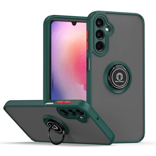 Samsung Galaxy A25/A35/A55 Shockproof Frosted Matte Case With Ring Holder - Image 8
