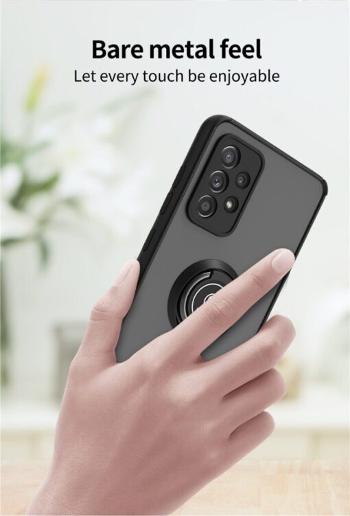 Samsung Galaxy A72/A73 Shockproof Frosted Matte Case With Ring Holder - Image 10