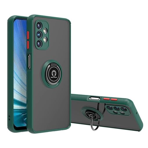Samsung Galaxy A72/A73 Shockproof Frosted Matte Case With Ring Holder - Image 4
