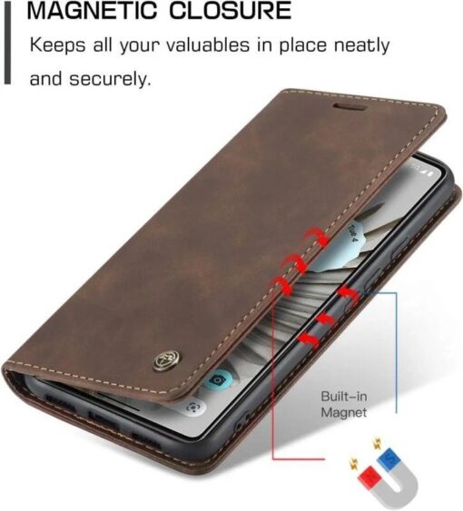 Oppo Reno 11 Pro 5G Series CASEME Premium Quality Leather Flip Cover - Image 3
