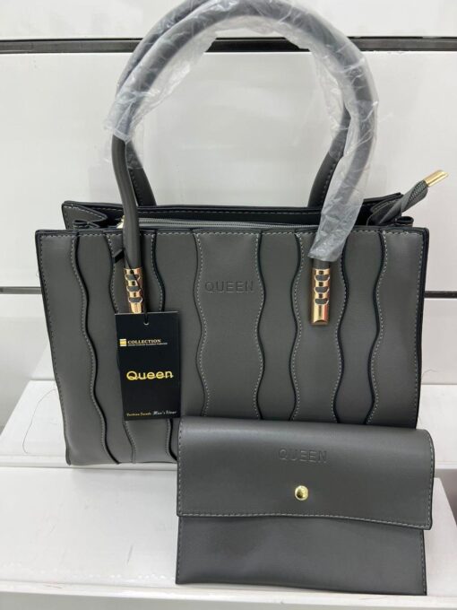 QUEEN WOMEN'S 2PCS Leather Large Capacity Crossbody Bag Purse and Handbag Hobo Set - Image 14