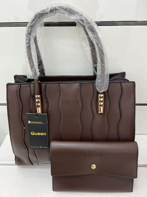 QUEEN WOMEN'S 2PCS Leather Large Capacity Crossbody Bag Purse and Handbag Hobo Set - Image 13