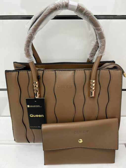 QUEEN WOMEN'S 2PCS Leather Large Capacity Crossbody Bag Purse and Handbag Hobo Set - Image 15