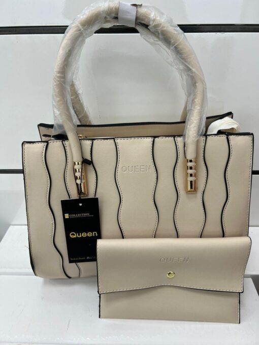 QUEEN WOMEN'S 2PCS Leather Large Capacity Crossbody Bag Purse and Handbag Hobo Set - Image 11