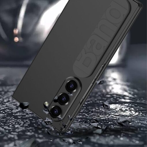 Samsung Fold 6 GKK Matte Finish Slim Band Silicone Protective Case with Finger Strap & Built-in Screen Protector - Image 20