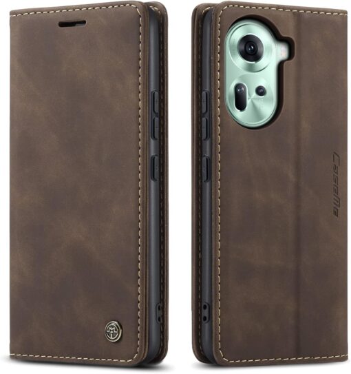 Oppo Reno 11 Pro 5G Series CASEME Premium Quality Leather Flip Cover - Image 18