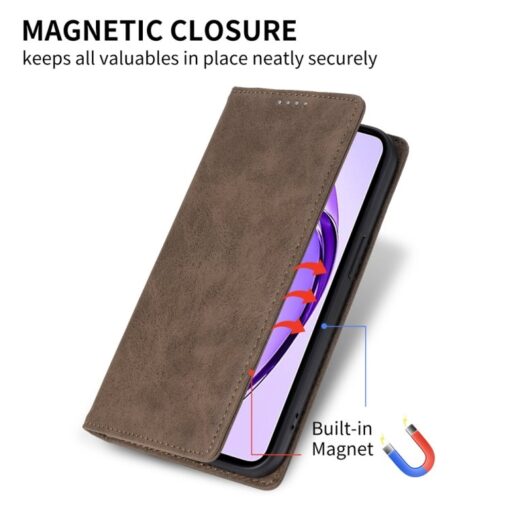 Primeum Quality Fornwenw Leather Flip Cover for OPPO A3/A3x with Kickstand feature, Magnetic Suction - Image 22