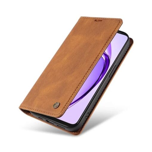 Primeum Quality Fornwenw Leather Flip Cover for OPPO A3/A3x with Kickstand feature, Magnetic Suction - Image 18