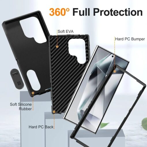 Heavy-Duty Rugged Armor Shockproof Phone Case for Samsung Galaxy S23 Ultra/S24 Ultra Series - Image 17