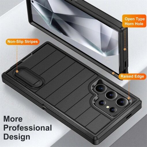 Heavy-Duty Rugged Armor Shockproof Phone Case for Samsung Galaxy S23 Ultra/S24 Ultra Series - Image 4