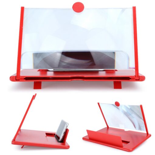 3D HD Phone Foldable Stand Screen Holder 12" Screen Amplifier - Image 3