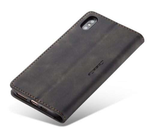 CaseMe iPhone X/Xs , Xr & Xs Max Retro Matte Soft Flip Leather Wallet Case - Image 15