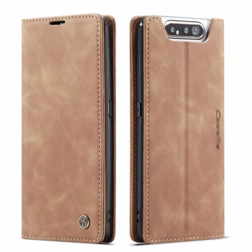 CaseMe Samsung Galaxy A80/A90 & Note 10 Lite/A81/M60s Retro Matte Soft Flip Leather Wallet Case - Image 9