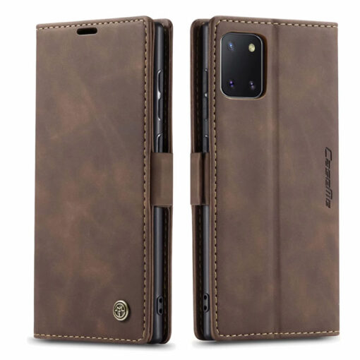 CaseMe Samsung Galaxy A80/A90 & Note 10 Lite/A81/M60s Retro Matte Soft Flip Leather Wallet Case - Image 10