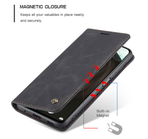 CaseMe Retro Matte Soft Flip Leather Wallet Case For Redmi Note Series - Image 8