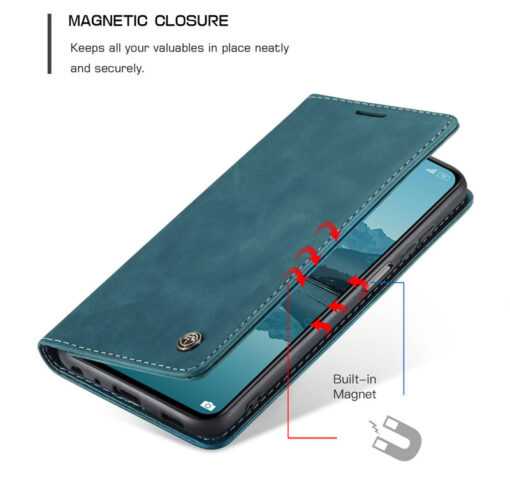 CaseMe Retro Matte Soft Flip Leather Wallet Case For Redmi Note Series - Image 11