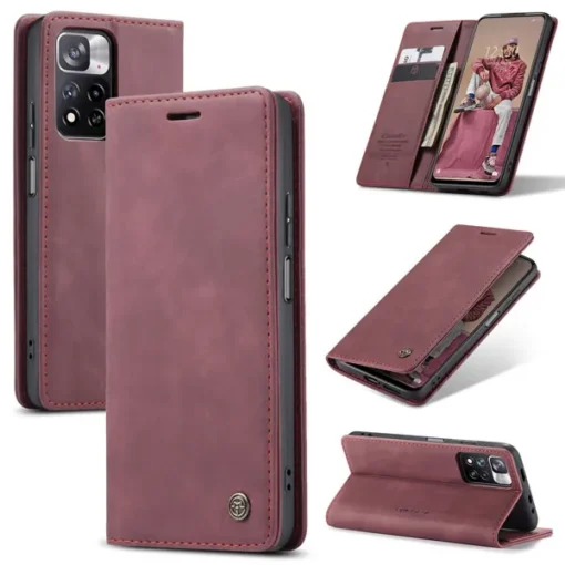 CaseMe Retro Matte Soft Flip Leather Wallet Case For Redmi Note Series - Image 6