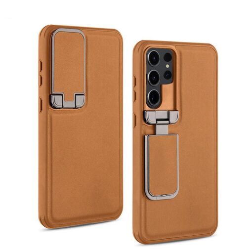Piblue 360 Premium Leather Flip Case with Camera Protection for Samsung S23/S24/S25 Ultra Series - Image 2