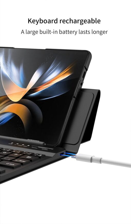 GKK Bluetooth Wireless Keyboard for Samsung Galaxy Z Fold Series with Pen Slot - Image 8