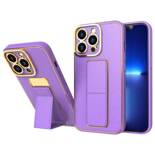 Premium Luxury Leather Case Magnetic Car Mount Holder Wrist Strap Case Kickstand Cover for iPhone Series - Image 18