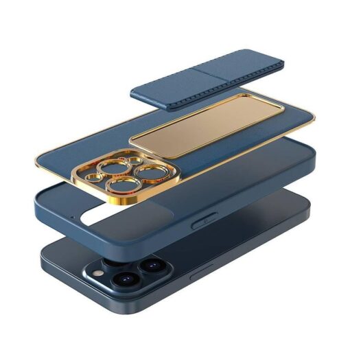 Premium Luxury Leather Case Magnetic Car Mount Holder Wrist Strap Case Kickstand Cover for iPhone Series - Image 10