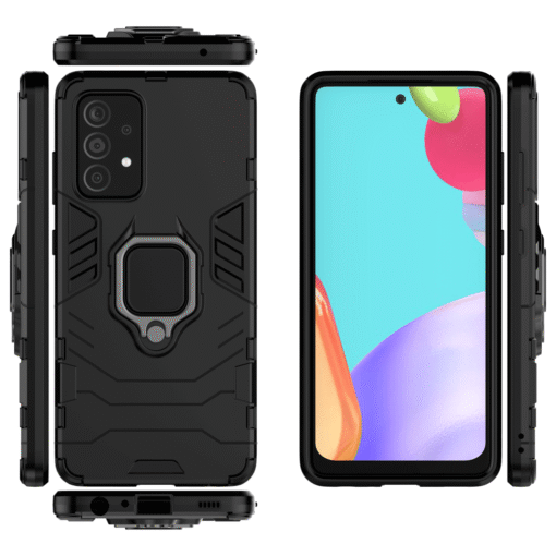 Black Panther Shockproof Armor Ring Case for Samsung Galaxy A33 - Image 7