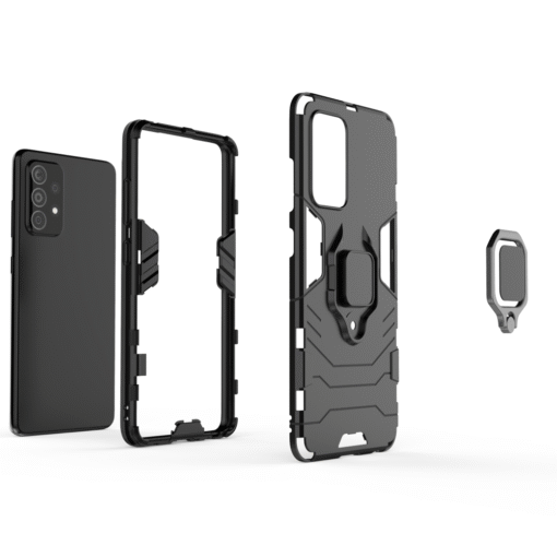 Black Panther Shockproof Armor Ring Case for Samsung Galaxy A33 - Image 11