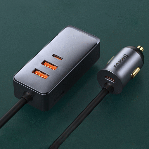 Premium Baseus 120W 4.0 Fast Charging Four Port Car Charger - Image 10