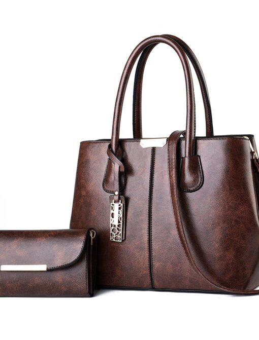 Cocifer Fashion Designer 2-in-1 Premium Quality Tote Ladies Handbag Set - Image 10