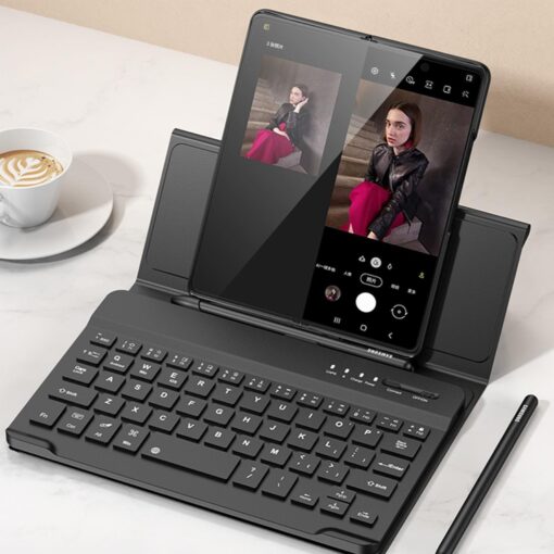 GKK Bluetooth Wireless Keyboard for Samsung Galaxy Z Fold Series with Pen Slot - Image 16