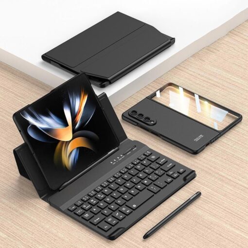 GKK Bluetooth Wireless Keyboard for Samsung Galaxy Z Fold Series with Pen Slot - Image 14