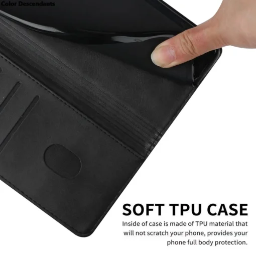 Oppo Reno 10/ Reno 10 Pro Magnetic Wallet Leather Case with Stand and Card Slots Cover - Image 7