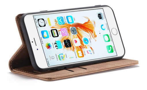 iPhone 6/7/8  & iPhone 6Plus/7Plus/8Plus CaseMe Retro Matte Soft Flip Leather Wallet Case - Image 7