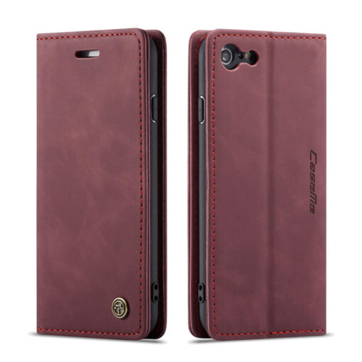 iPhone 6/7/8  & iPhone 6Plus/7Plus/8Plus CaseMe Retro Matte Soft Flip Leather Wallet Case - Image 8