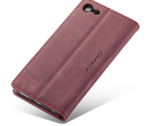 iPhone 6/7/8  & iPhone 6Plus/7Plus/8Plus CaseMe Retro Matte Soft Flip Leather Wallet Case - Image 9