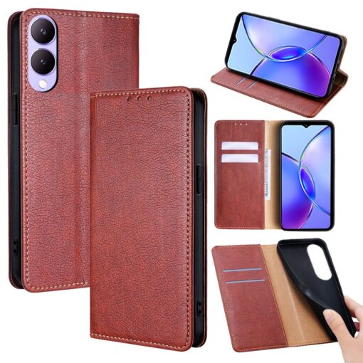 Premium Quality Leather Flip Cases for VIVO V29 and VIVO Y17s Series